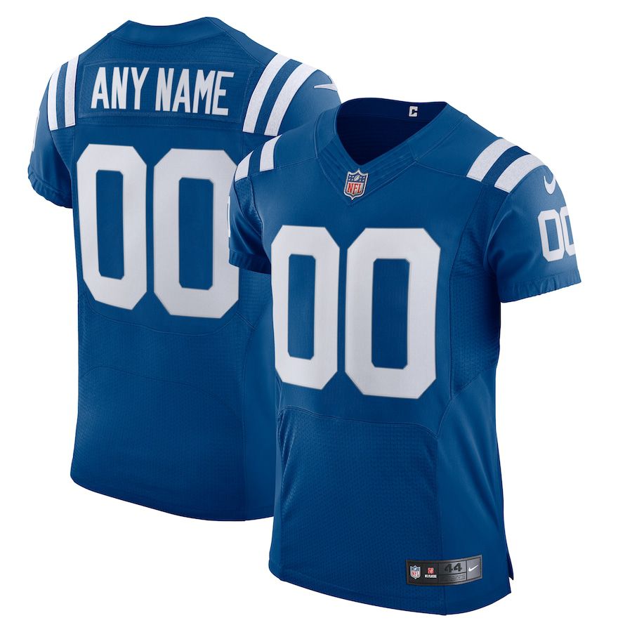 Men Indianapolis Colts Nike Royal Vapor Elite Custom NFL Jersey->customized nfl jersey->Custom Jersey